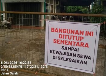 Kantor KONI Kaltara Ditutup Sementara, Dispora Turun Cek Lokasi