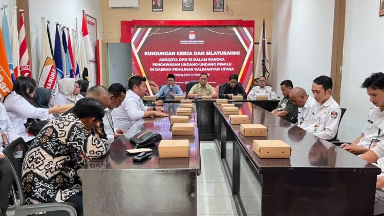 Ketua PURT DPD RI Hasan Basri Berdiskusi dengan KPU dan Bawaslu Kaltara, Bahas Arah Revisi UU Pemilu