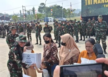 Bantuan Sembako Warnai Pelaksanaan TMMD ke-130 di Tarakan