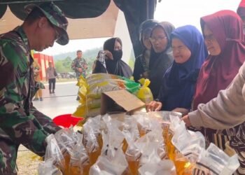 Danan Wisnubrata: Bazar Sembako Murah Jadi Bentuk Kepedulian TNI kepada Warga