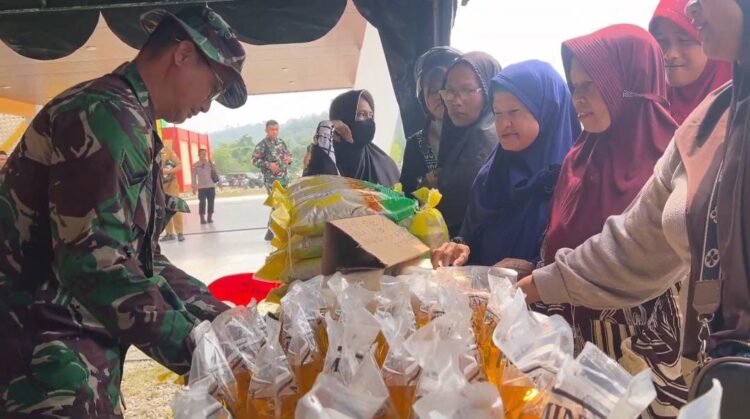 Danan Wisnubrata: Bazar Sembako Murah Jadi Bentuk Kepedulian TNI kepada Warga