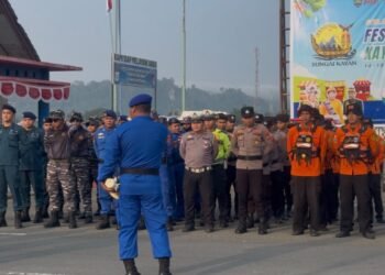 Polresta Bulungan Perketat Pengamanan Balap Perahu Dayung di Sungai Kayan