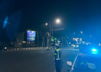 Patroli Blue Light POLANTAS KARIB, Ditlantas Polda Kaltara Ciptakan Kamseltibcarlantas yang Kondusif
