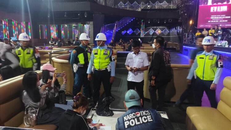 Tim Gabungan Sisir THM Tarakan, Satu Pengunjung Positif Amphetamine