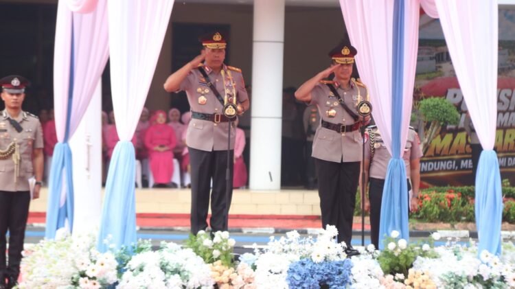Polda Kaltara Gelar Welcome and Farewell Parade Kapolda Kalimantan Utara