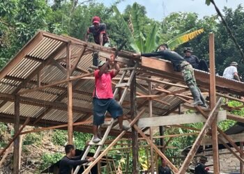Satgas TMMD dan Warga Bersatu, Pembangunan Rumah Cristina Berlanjut