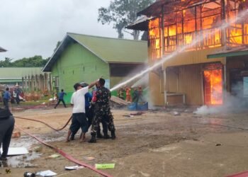 Kebakaran Hanguskan Ponpes Al-Khairaat Malinau, Polisi Selidiki Penyebabnya