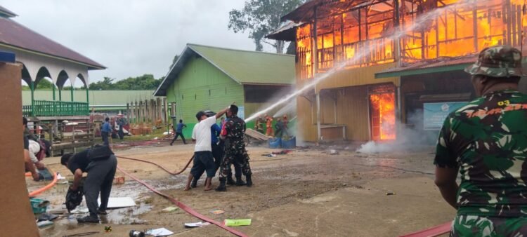 Kebakaran Hanguskan Ponpes Al-Khairaat Malinau, Polisi Selidiki Penyebabnya