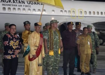 Wakapolda Kaltara Hadiri Penyambutan Wakil Panglima TNI dalam Rangka Kunjungan Kerja di Wilayah Kalimantan Utara