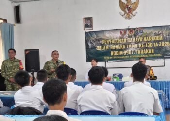 TMMD Ke-130 Kodim Tarakan Perluas Penyuluhan Bahaya Narkoba hingga Empat Kecamatan